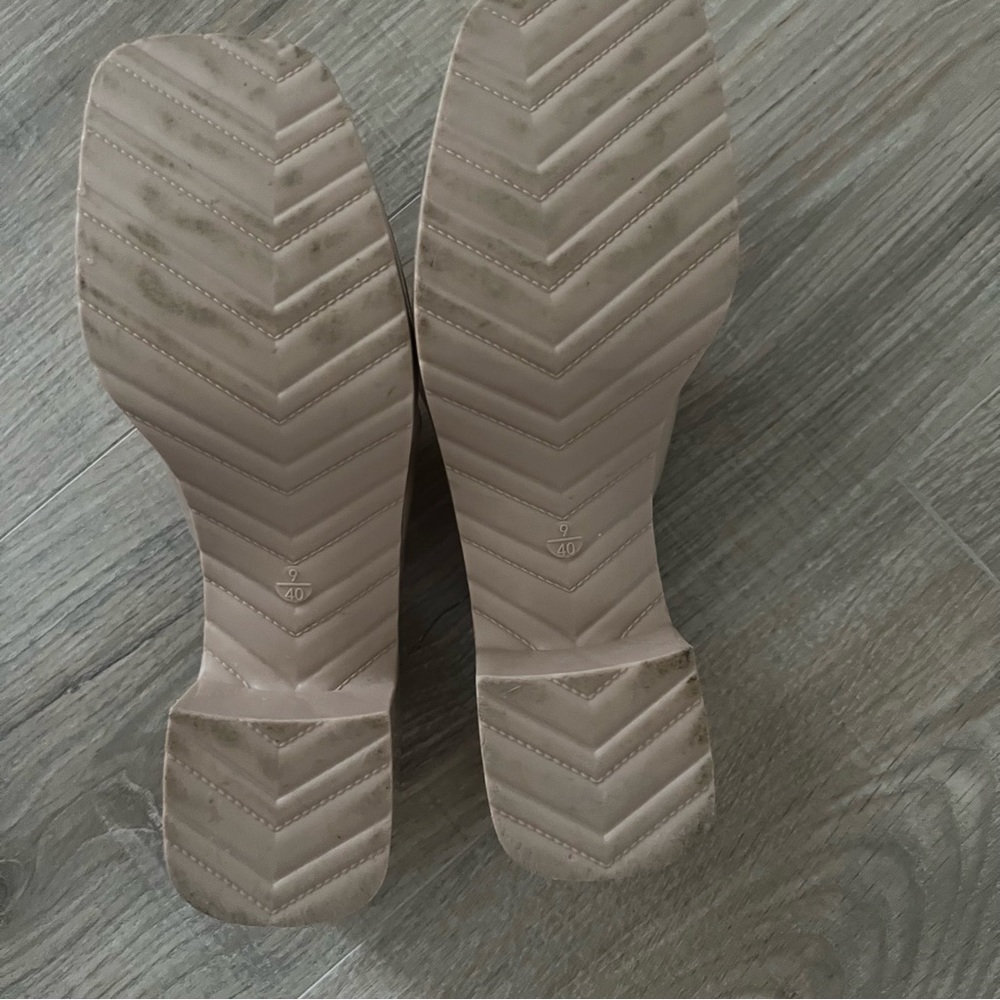 Steve Madden Platform Block Heel Jelly Slides Siz… - image 5